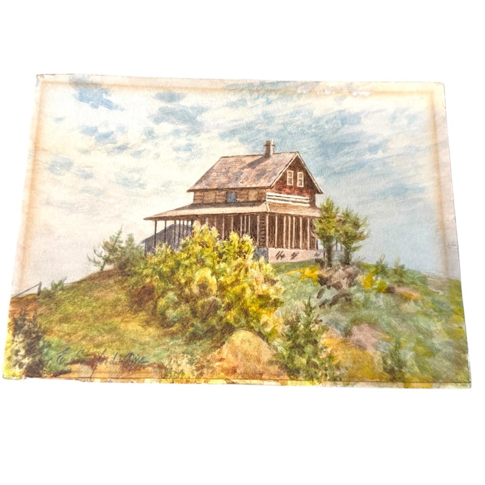 Vintage House Landscape Art Watercolor Painting signed

ERNEST SAWFORD-DYE